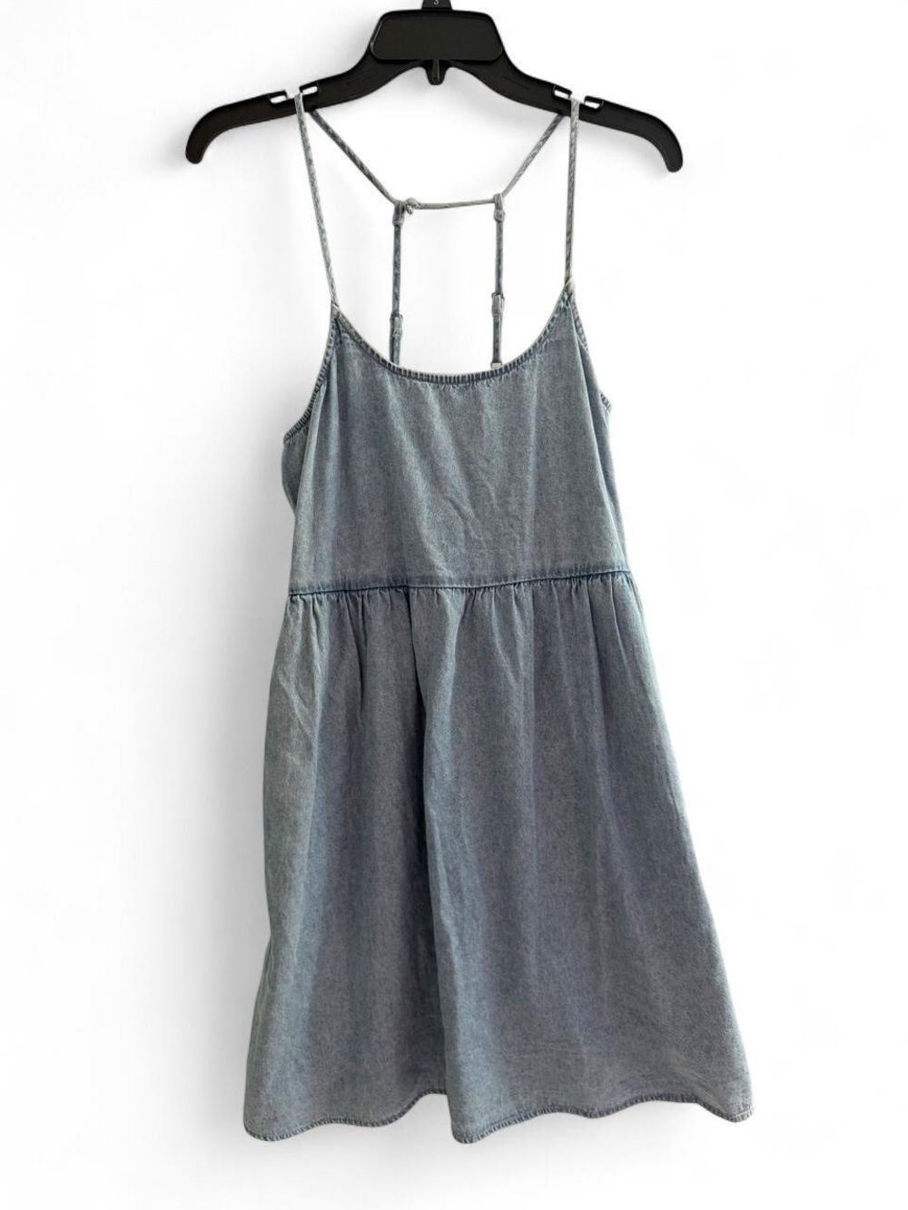 American Eagle Outfitters Light blue/Grey Denim style Mini Dress
